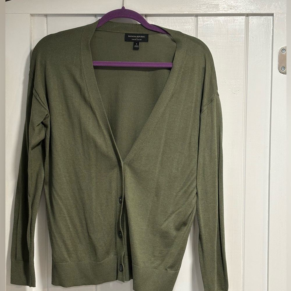 Banana Republic Forever Sweater, S olive